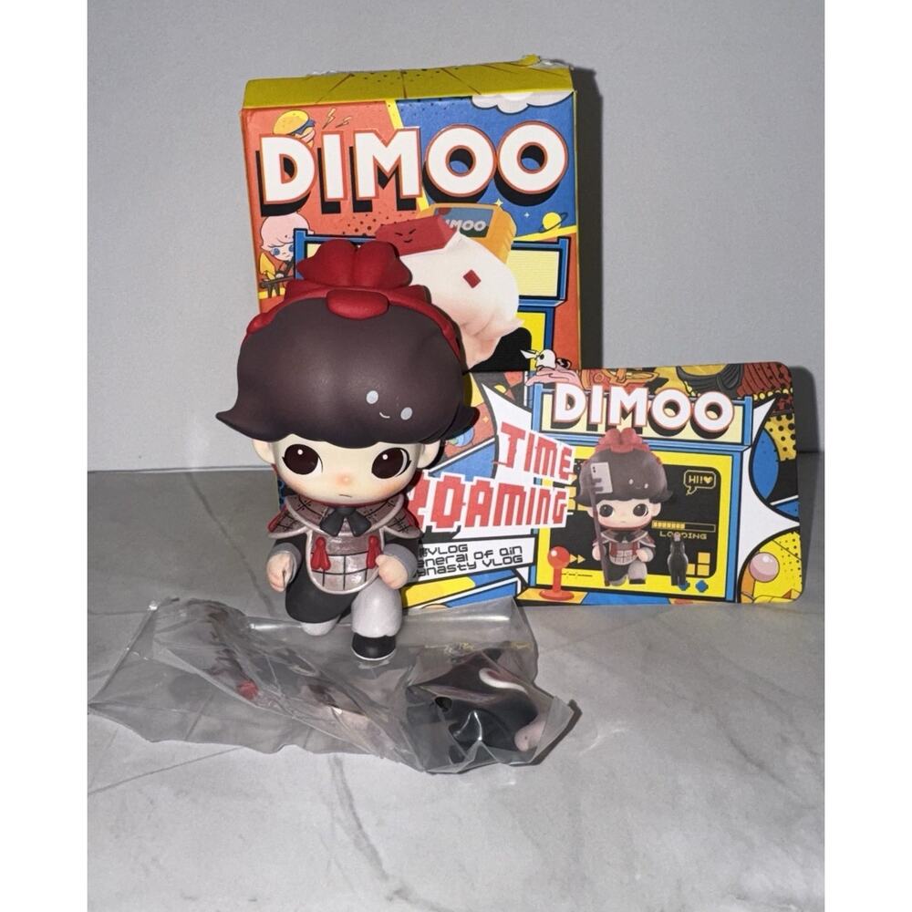 Pop Mart Dimoo Time Roaming Series Mini Figure General Of Qin Dynasty Vlog